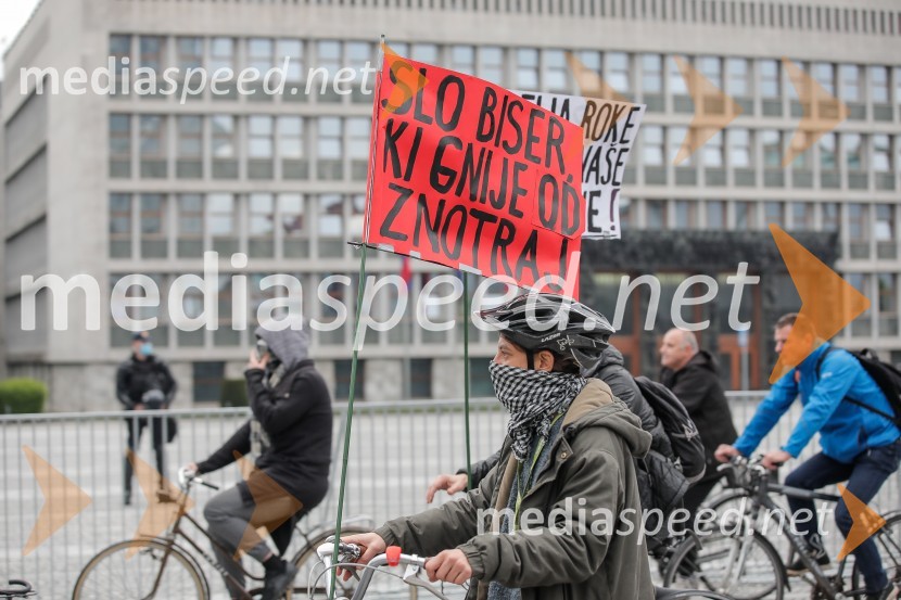 Tretji protivladni protest v Ljubljani