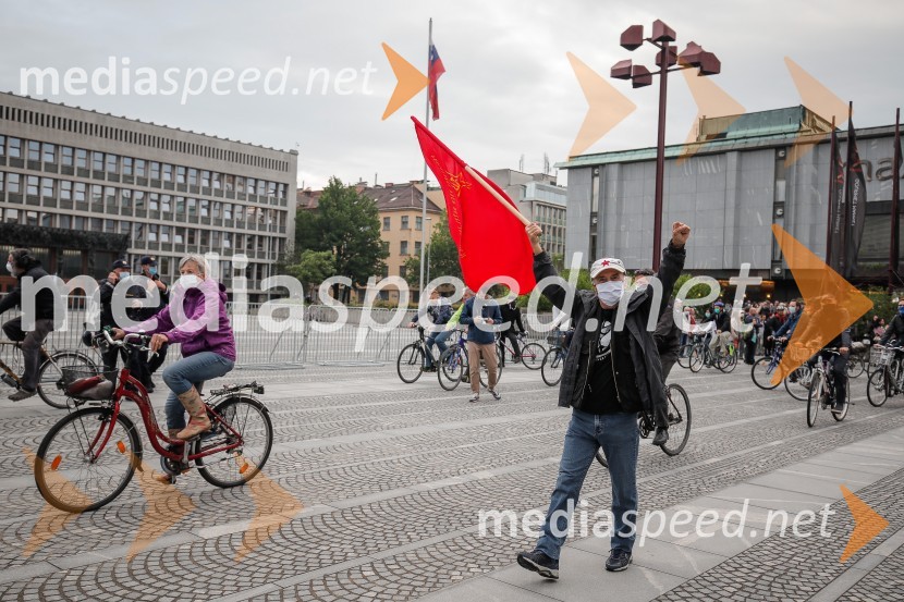 Tretji protivladni protest v Ljubljani
