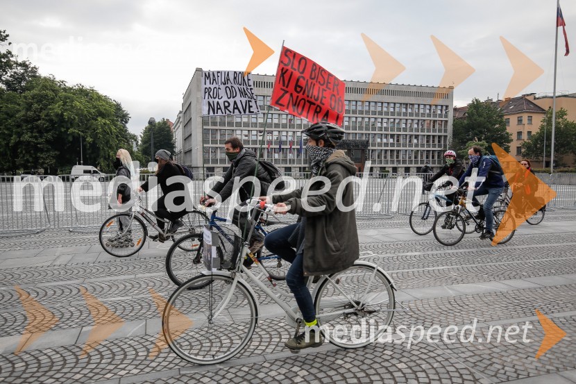 Tretji protivladni protest v Ljubljani