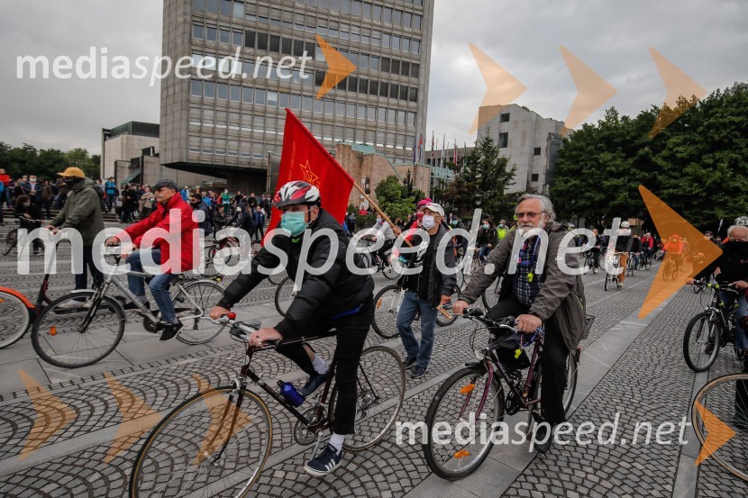 Tretji protivladni protest v Ljubljani
