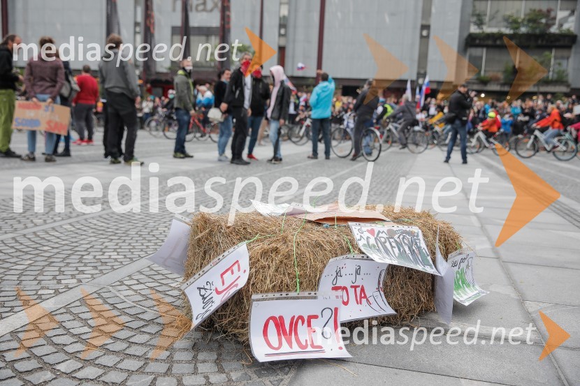 Tretji protivladni protest v Ljubljani