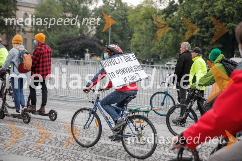Tretji protivladni protest v Ljubljani