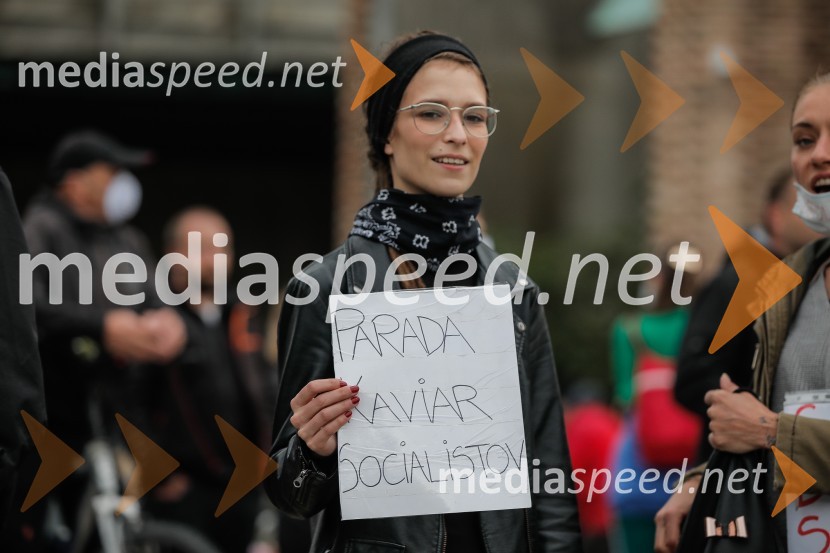 Tretji protivladni protest v Ljubljani