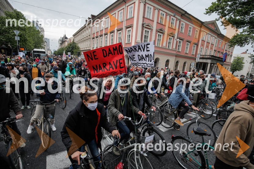 Tretji protivladni protest v Ljubljani
