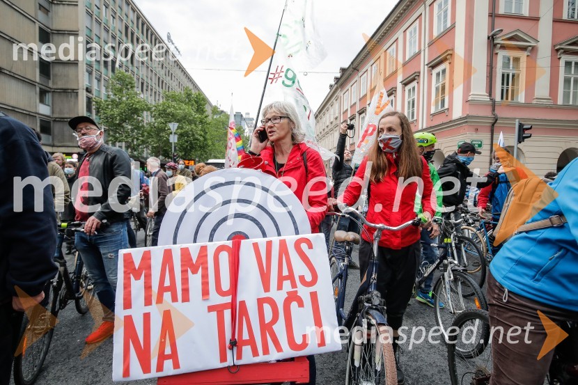Tretji protivladni protest v Ljubljani