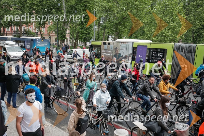 Tretji protivladni protest v Ljubljani
