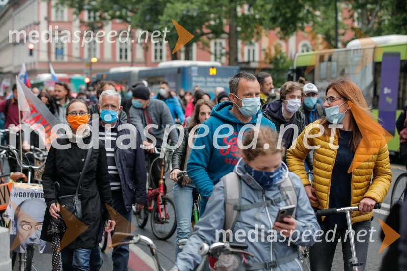 Tretji protivladni protest v Ljubljani