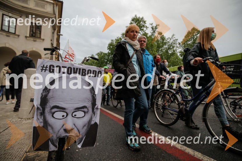 Tretji protivladni protest v Ljubljani