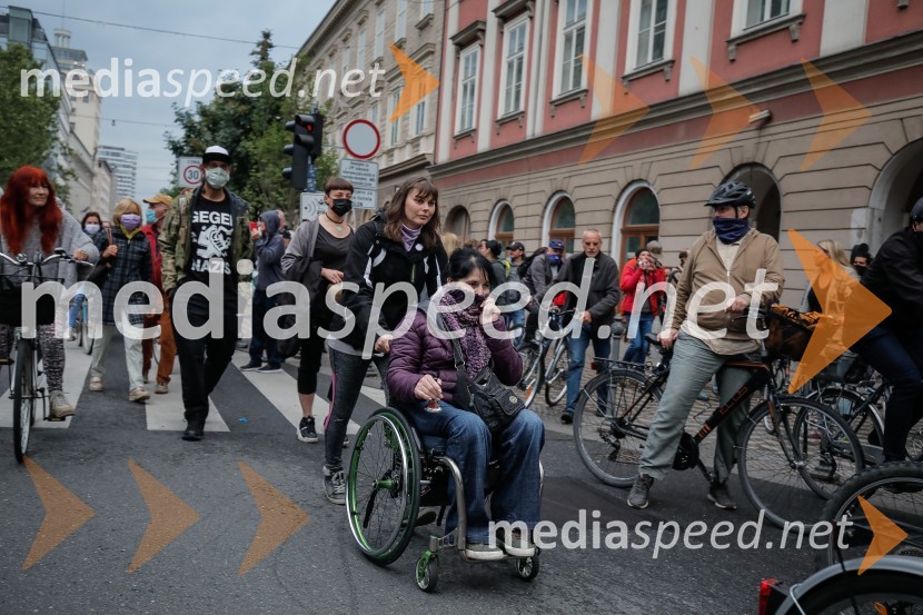 Tretji protivladni protest v Ljubljani
