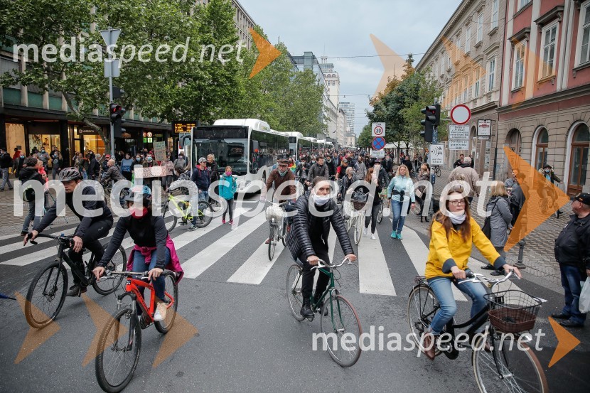 Tretji protivladni protest v Ljubljani