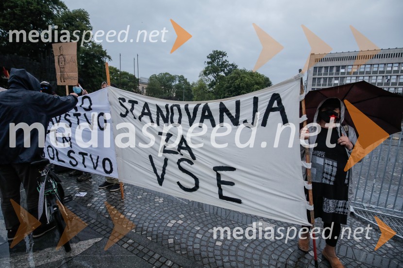 Tretji protivladni protest v Ljubljani