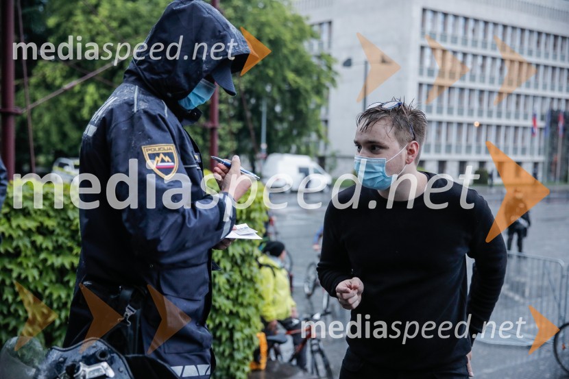 Tretji protivladni protest v Ljubljani
