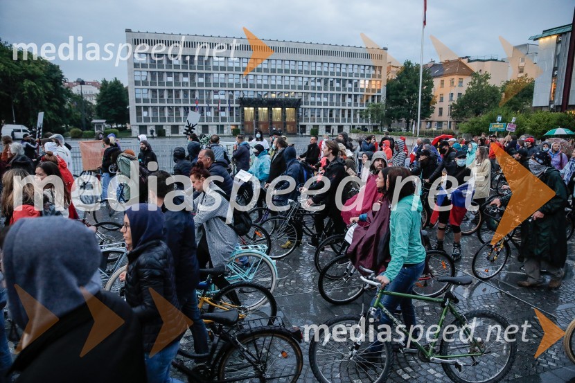 Tretji protivladni protest v Ljubljani