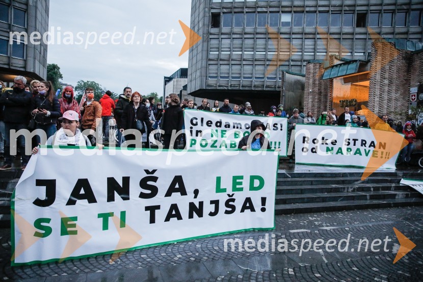 Tretji protivladni protest v Ljubljani