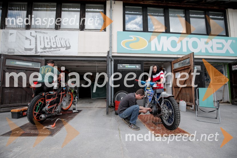 Zadnji uradni trening speedway na stadionu v športnem parku Ilirija