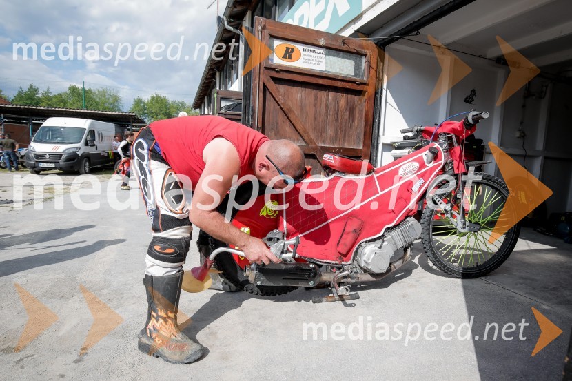 Zadnji uradni trening speedway na stadionu v športnem parku Ilirija