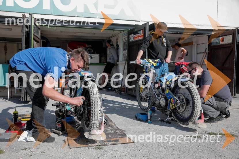 Zadnji uradni trening speedway na stadionu v športnem parku Ilirija