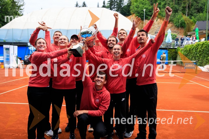  Tamara  Zidanšek, teniška igralka;  Robi  Cokan, kapetan vzhoda;  Živa Falkner, teniška igralka;  Nik  Razboršek, teniški igralec;  Pia Čuk, teniška igralka;  Blaž  Rola, teniški igralec;  Mike Urbanija, teniški igralecBlaž Rola in Bor Artnak, zmagovalca pokala Mime Jaušovec