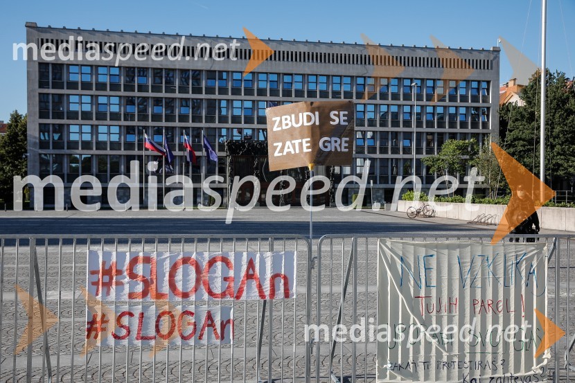 Petkov protest tokrat ni potekal na kolesih