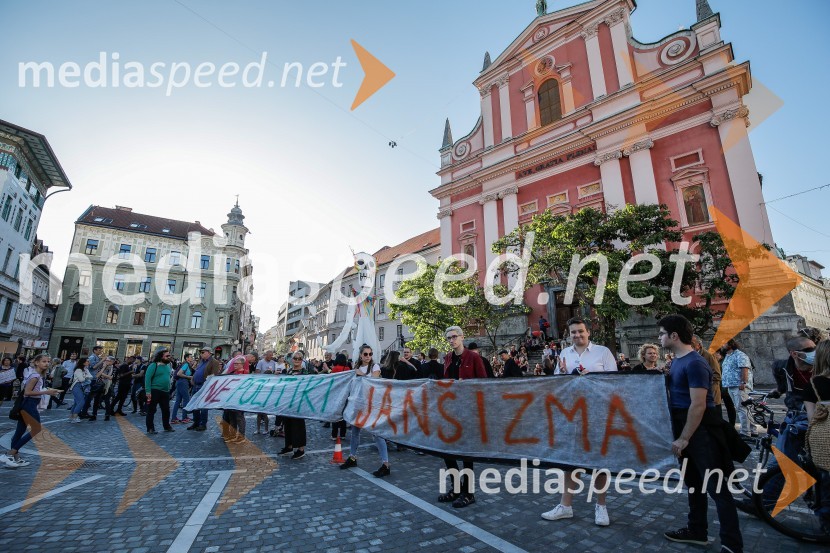 Petkov protest tokrat ni potekal na kolesih