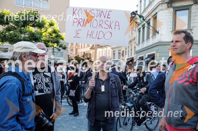 Petkov protest tokrat ni potekal na kolesih