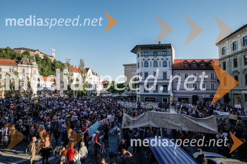 Petkov protest tokrat ni potekal na kolesih