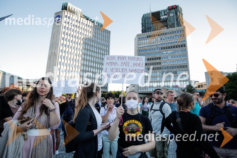 Petkov protest tokrat ni potekal na kolesih