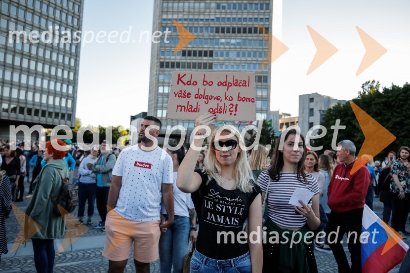 Petkov protest tokrat ni potekal na kolesih