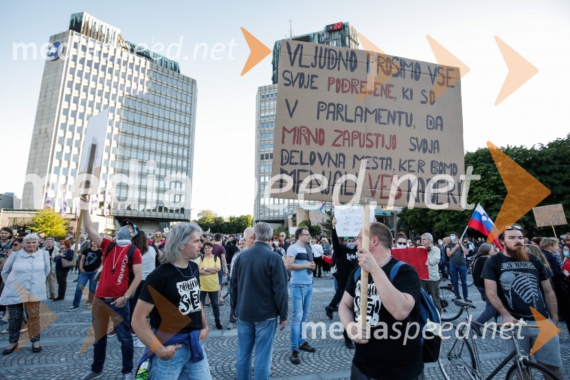 Petkov protest tokrat ni potekal na kolesih