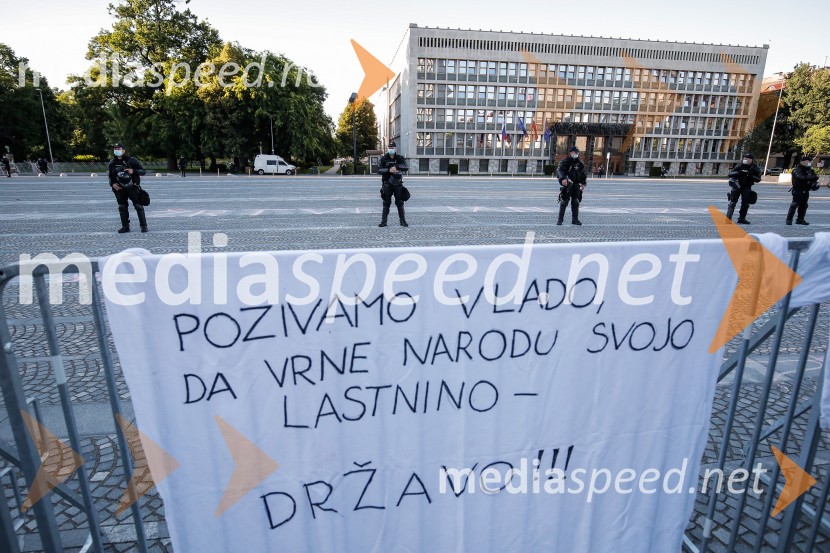 Petkov protest tokrat ni potekal na kolesih