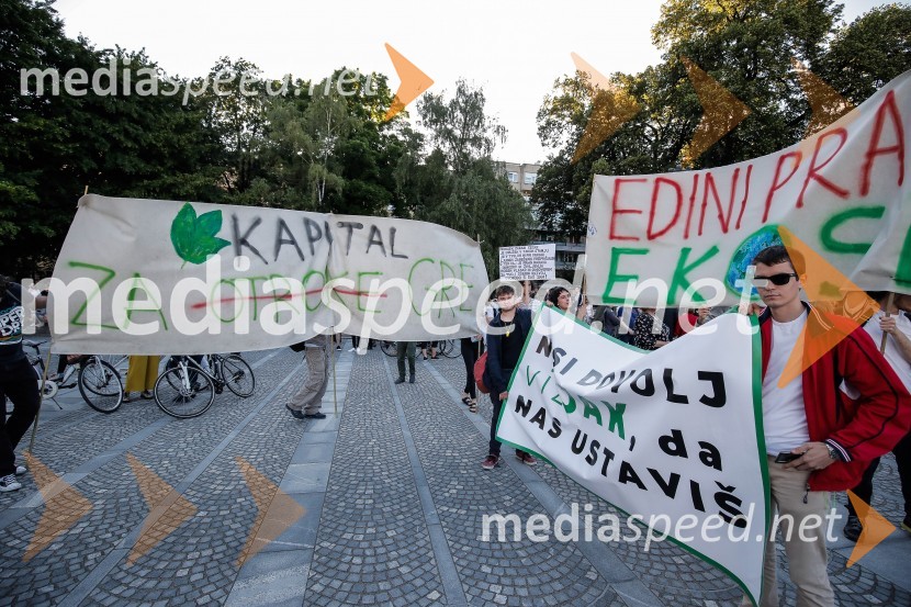 Petkov protest tokrat ni potekal na kolesih