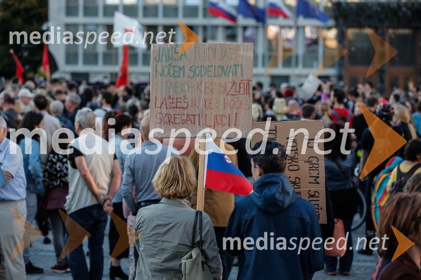 Petkov protest tokrat ni potekal na kolesih