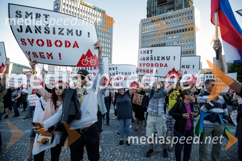 Petkov protest tokrat ni potekal na kolesih