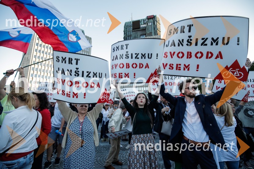 Petkov protest tokrat ni potekal na kolesih