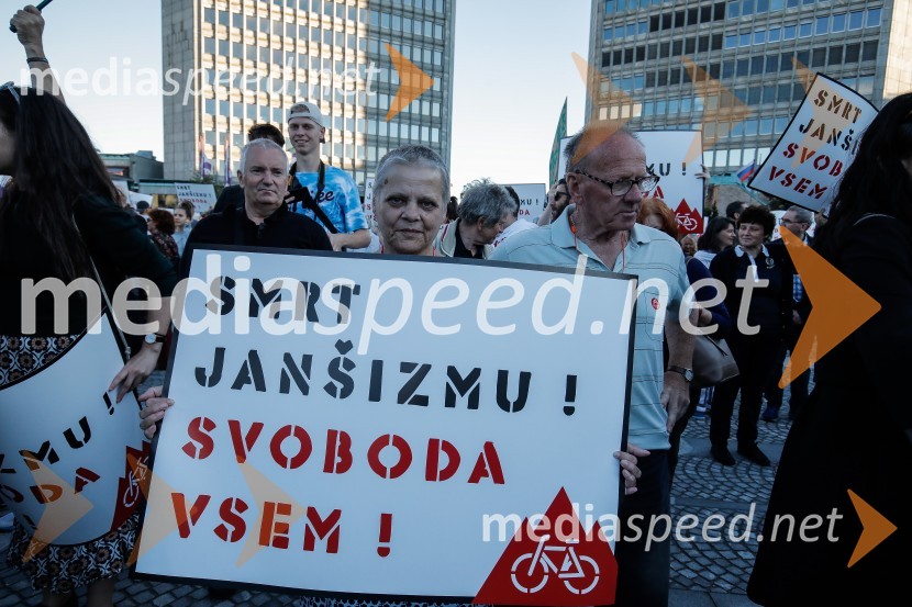 Petkov protest tokrat ni potekal na kolesih