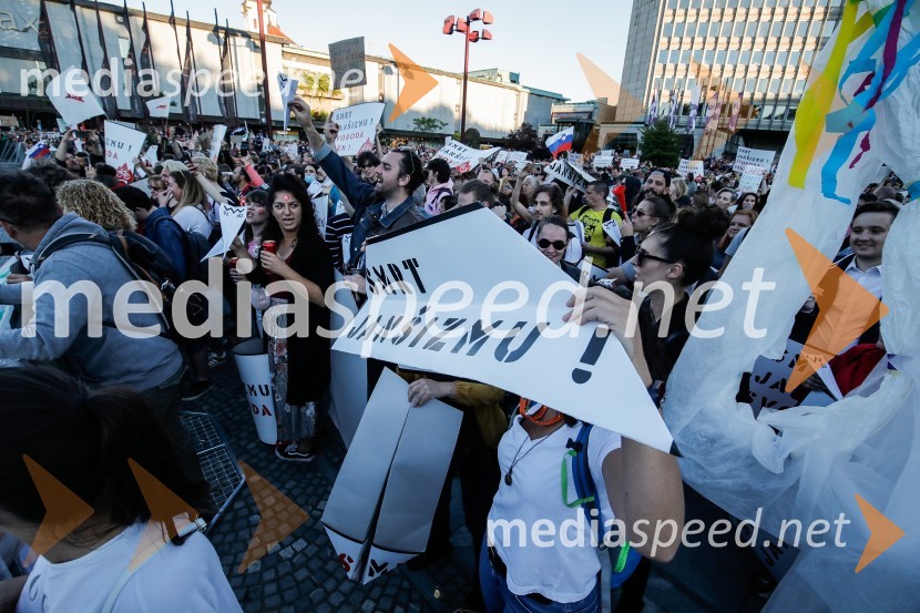 Petkov protest tokrat ni potekal na kolesih