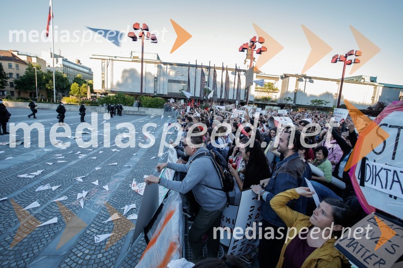 Petkov protest tokrat ni potekal na kolesih