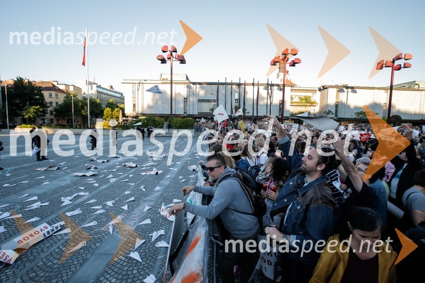 Petkov protest tokrat ni potekal na kolesih