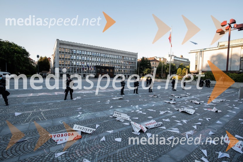 Petkov protest tokrat ni potekal na kolesih