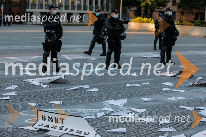 Petkov protest tokrat ni potekal na kolesih