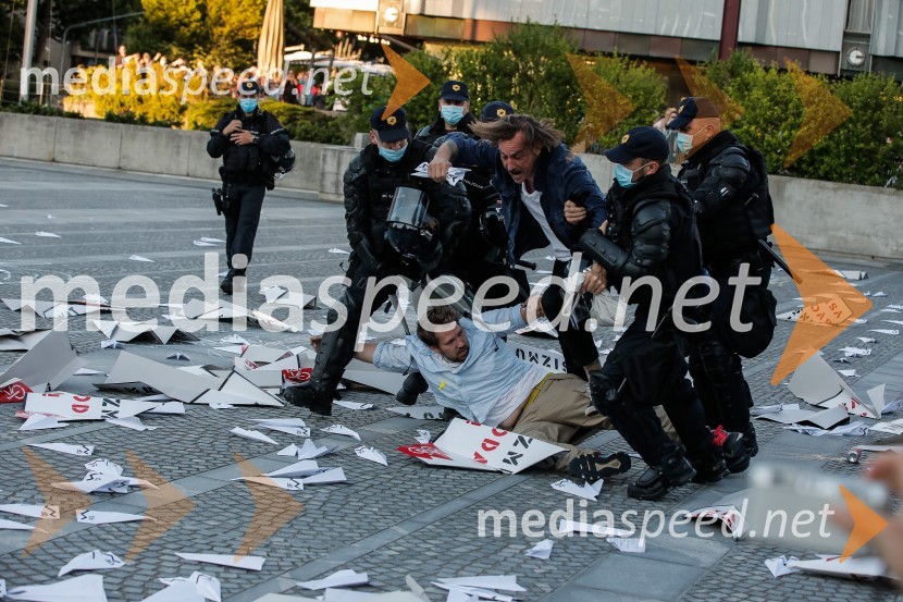 Petkov protest tokrat ni potekal na kolesih