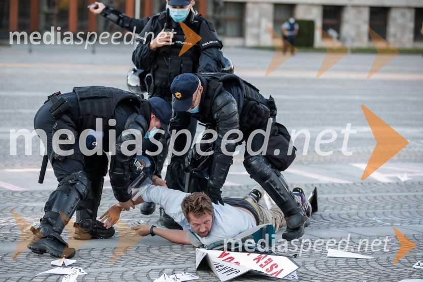 Petkov protest tokrat ni potekal na kolesih