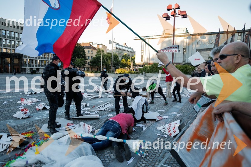 Petkov protest tokrat ni potekal na kolesih