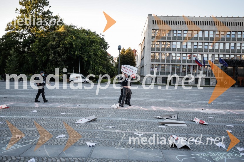 Petkov protest tokrat ni potekal na kolesih
