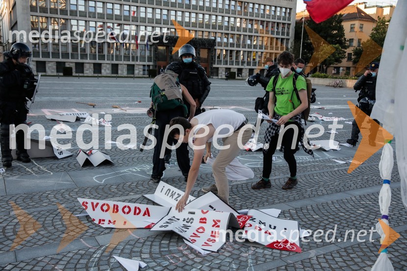Petkov protest tokrat ni potekal na kolesih