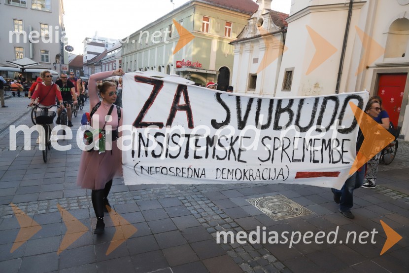Protest v Mariboru