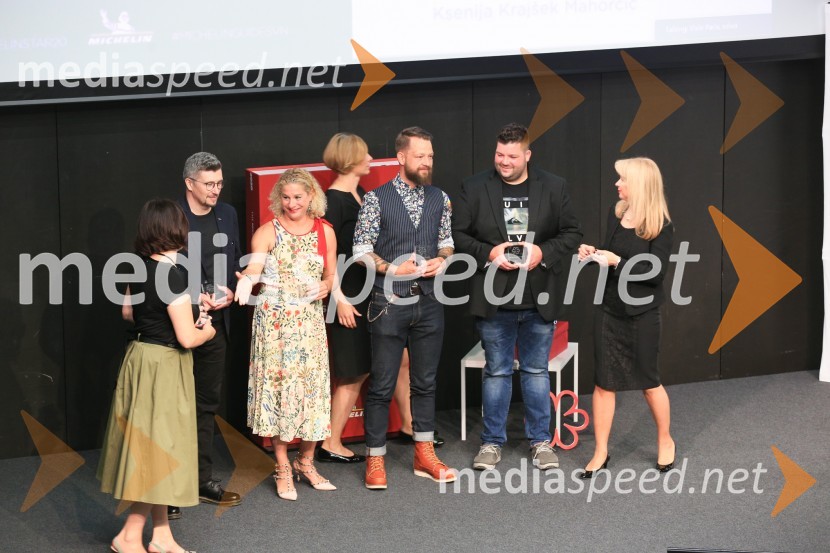  Uroš Gorjanc, predstavnik podjetja Domina Activa d.o.o.;  Ana Roš Stojan, kuharska mojstrica in najboljša chefinja na svetu po izboru akademije The World's 50 Best Restaurants ter direktorica Hiše Franko;  Bine Volčič, kuharski mojster;  Luka Košir, gostišče Grič; mag. Maja Pak Olaj, direktorica, Slovenska turistična organizacijaRazglasitev Michelinovih zvezdic v Sloveniji
