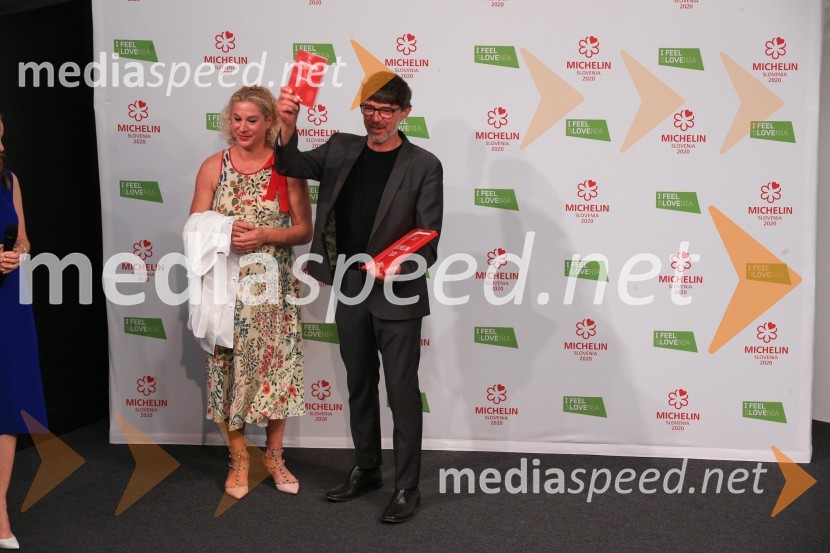  Ana Roš Stojan, kuharska mojstrica in najboljša chefinja na svetu po izboru akademije The World's 50 Best Restaurants ter direktorica Hiše Franko;  Valter Kramar, Hiša FrankoRazglasitev Michelinovih zvezdic v Sloveniji