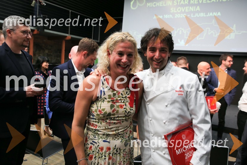  Ana Roš Stojan, kuharska mojstrica in najboljša chefinja na svetu po izboru akademije The World's 50 Best Restaurants ter direktorica Hiše Franko;  Tomaž Kavčič, kuharski mojster, Pri Lojzetu, Zemono, podpredsednik BASSRazglasitev Michelinovih zvezdic v Sloveniji