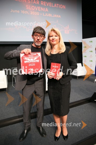  Valter Kramar, Hiša Franko; mag. Maja Pak Olaj, direktorica, Slovenska turistična organizacijaRazglasitev Michelinovih zvezdic v Sloveniji